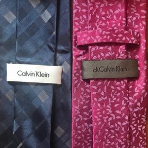 Two Fancy Calvin Klein Ties